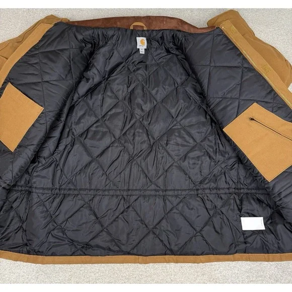 Carhartt Jacket COO3-BRN Brown Size 3XL Quilted Lined Chore Coat Canvas NWT - Picture 9 of 16